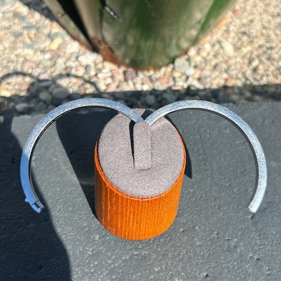 Kate Spade Silver Pave Crystal Hinged Cuff Bracelet - Picture 6 of 7